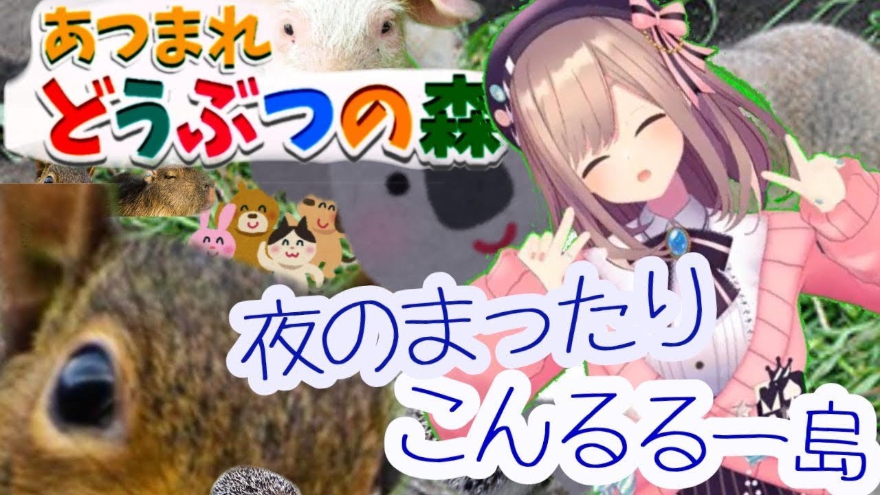 【あつまれどうぶつの森】よるのこんるる~島【鈴原るる/にじさんじ】